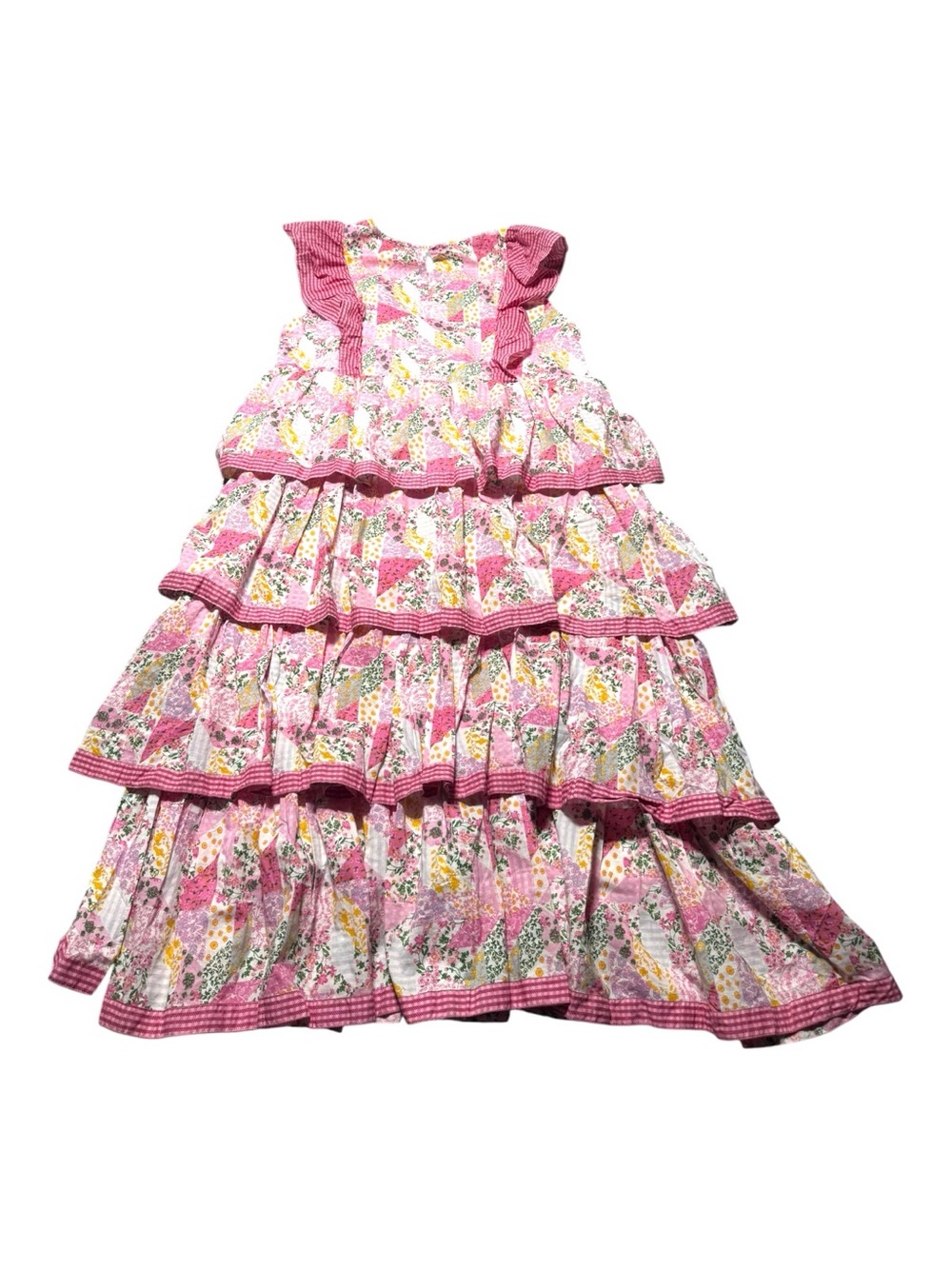 NWT SIMPLY SOUTHERN XXL Pink Floral Tiered Ruffle Maxi Dress Coquette Feminine